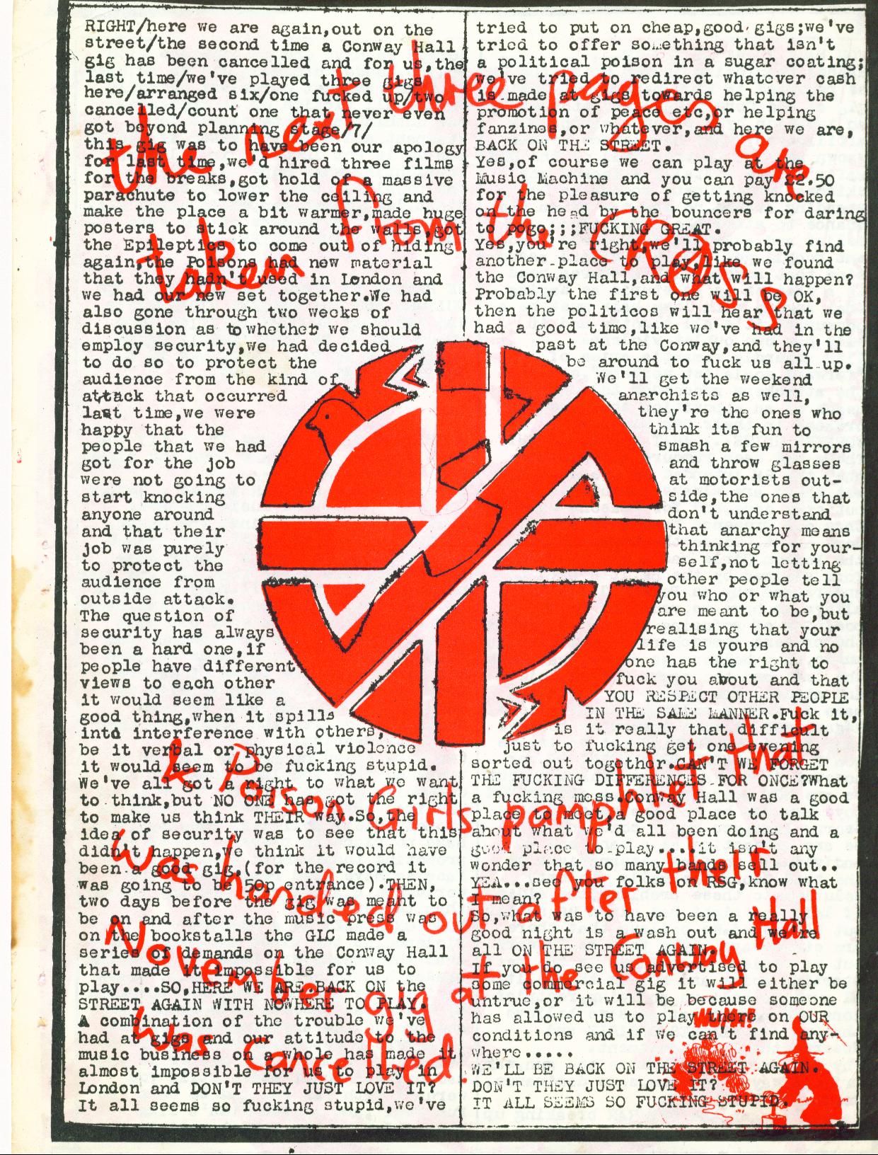 Crass/PGs 1979 page 1